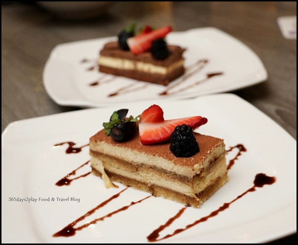 Breez Bistro Bar - Tiramisu $6 and Chocolate Orange Mousse $6