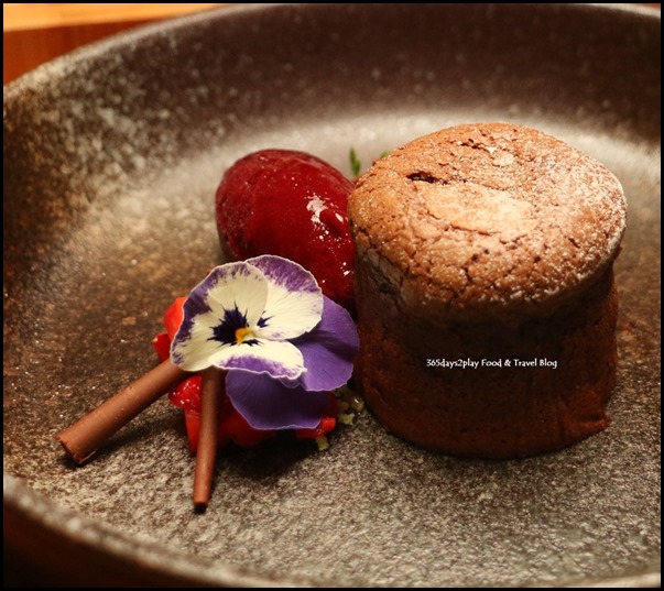 ME@OUE - Black Forest Molten Lava Cake