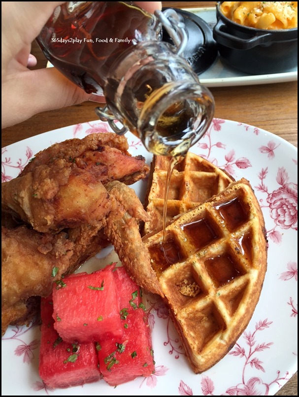 The Bird Southern Table & Bar - Chicken N Watermelon N Waffles  (1)