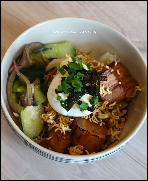 Kara Cafe & Dessert Bar - Pork Belly Miso Grain bowl $16