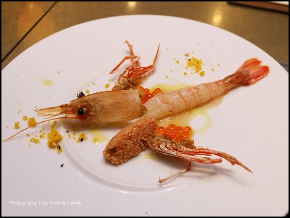 Five Nines - Marinated Botan Shrimp and Couscous Salad