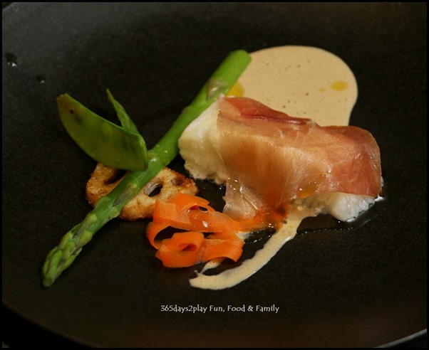 Five Nines - Steam Cod Fish Rolled With Parma Ham with porcini cream sauce (2)