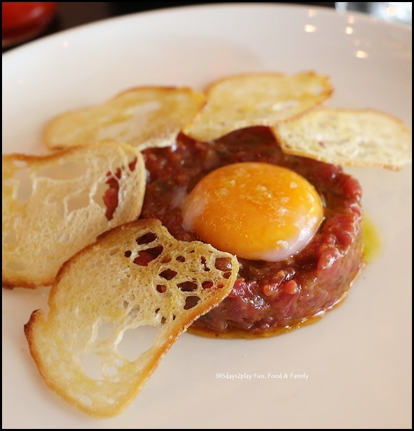 Grand Hyatt Melbourne Collins Kitchen - Beef Tartare bathed in Brisket Drippings $16