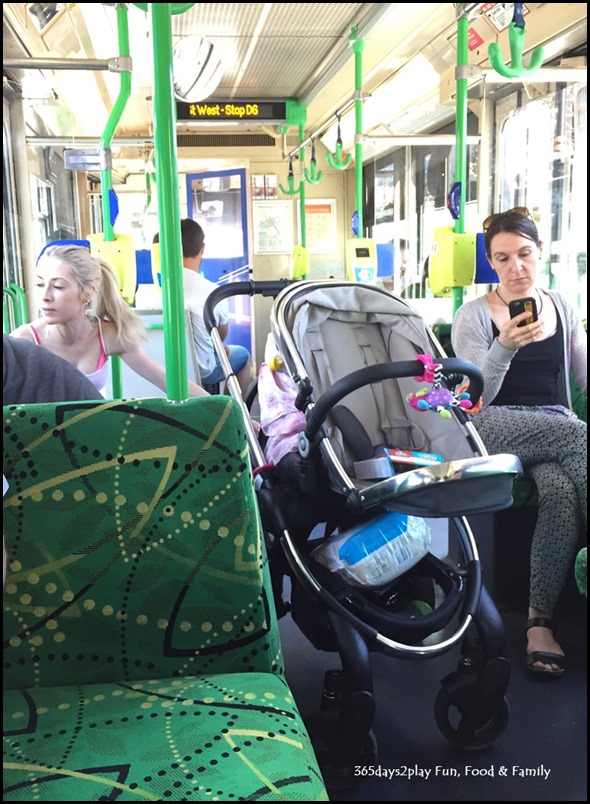 Stroller in Melbourne Tram