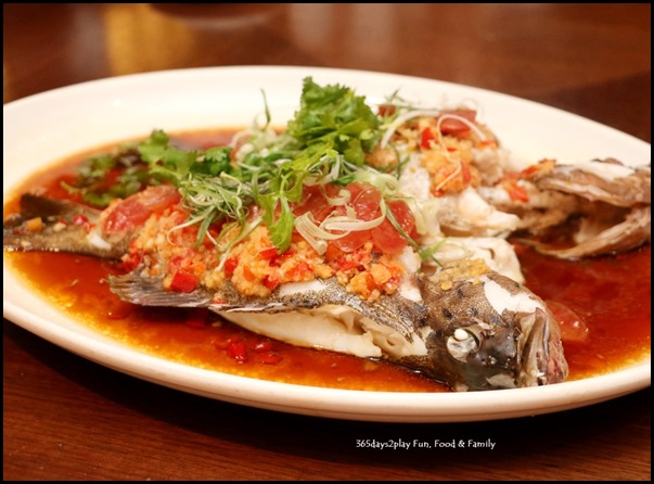 Pan Pacific Singapore CNY 2018 - Steamed grouper fish with preserved meats