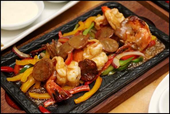 Marriott Crossroads Cafe - Chorizo Prawns $35  