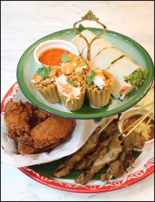 Colonial Club - Colonial Platter (Kueh Pie Tee, Satay, Inche Cabin, Popiah) $18.90