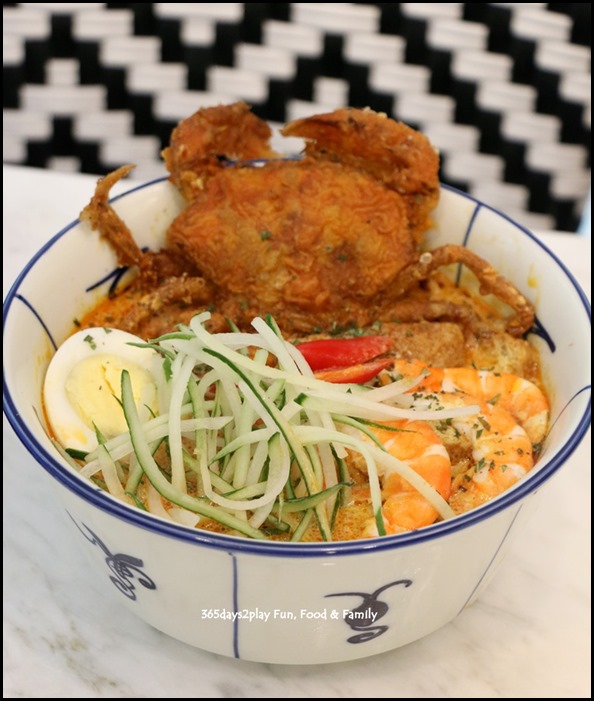 Colonial Club - Straits Nyonya Laksa with soft Shell Crab $18.90