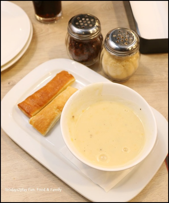Pizza Hut - Breadsticks and soup of the day