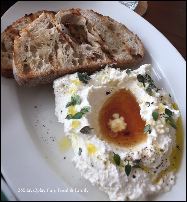 Caffe Fernet - Housemade Ricotta & Honey $15