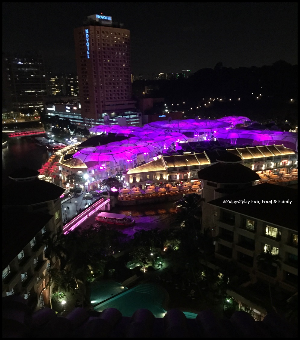 Clarke Quay's colourful roof from Swissotel Merchant Court