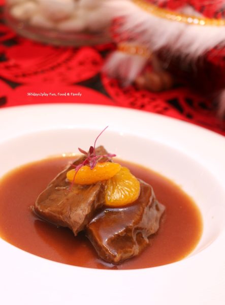 Wan Hao Marriott Chinese New Year Menu - Braised US Short Rib (Boneless) with mandarin orange peel