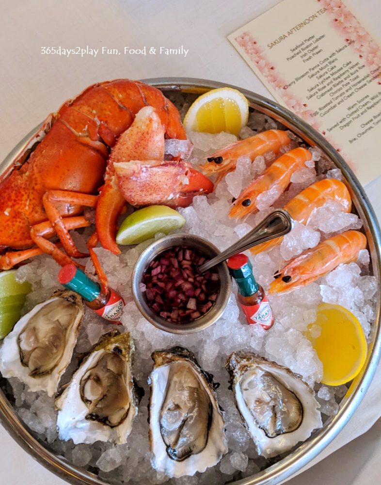 Conrad Sakura Afternoon Tea - Seafood Platter ( Poached Boston Lobster, Irish Oyster, Fresh Prawn)