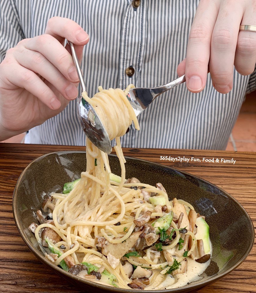 Farmers and Chefs - Truffle Mushroom Cream with Asparagus Pasta $14