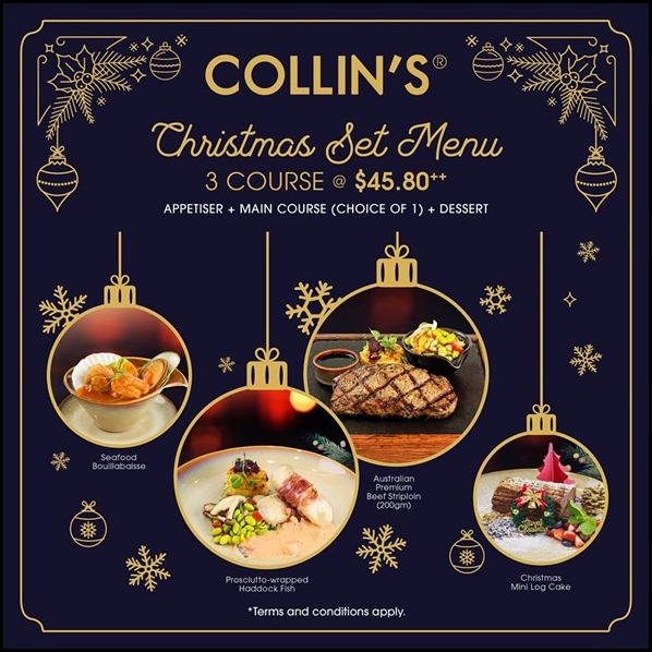 Collins Christmas Menu