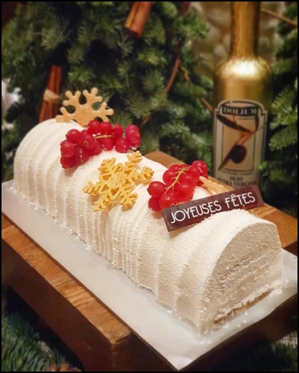 One-Ninety - Coconut Mousse with Calypso Mango Yule Log