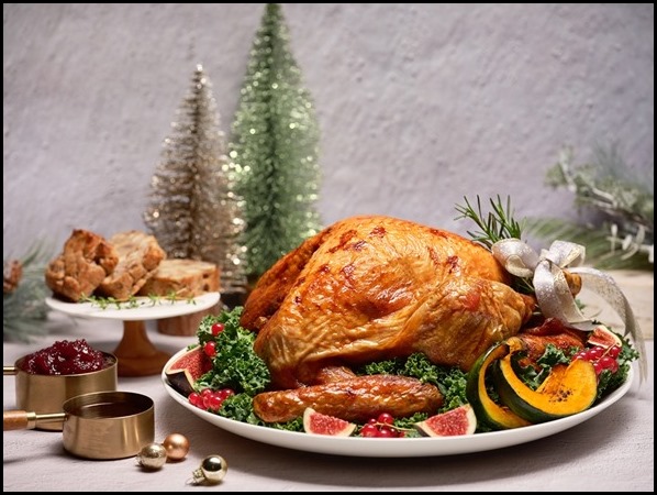 One-Ninety - Oven-Roasted Organic Turkey with Chestnut Stuffing, homemade Cranberry and Rosemary Sauce